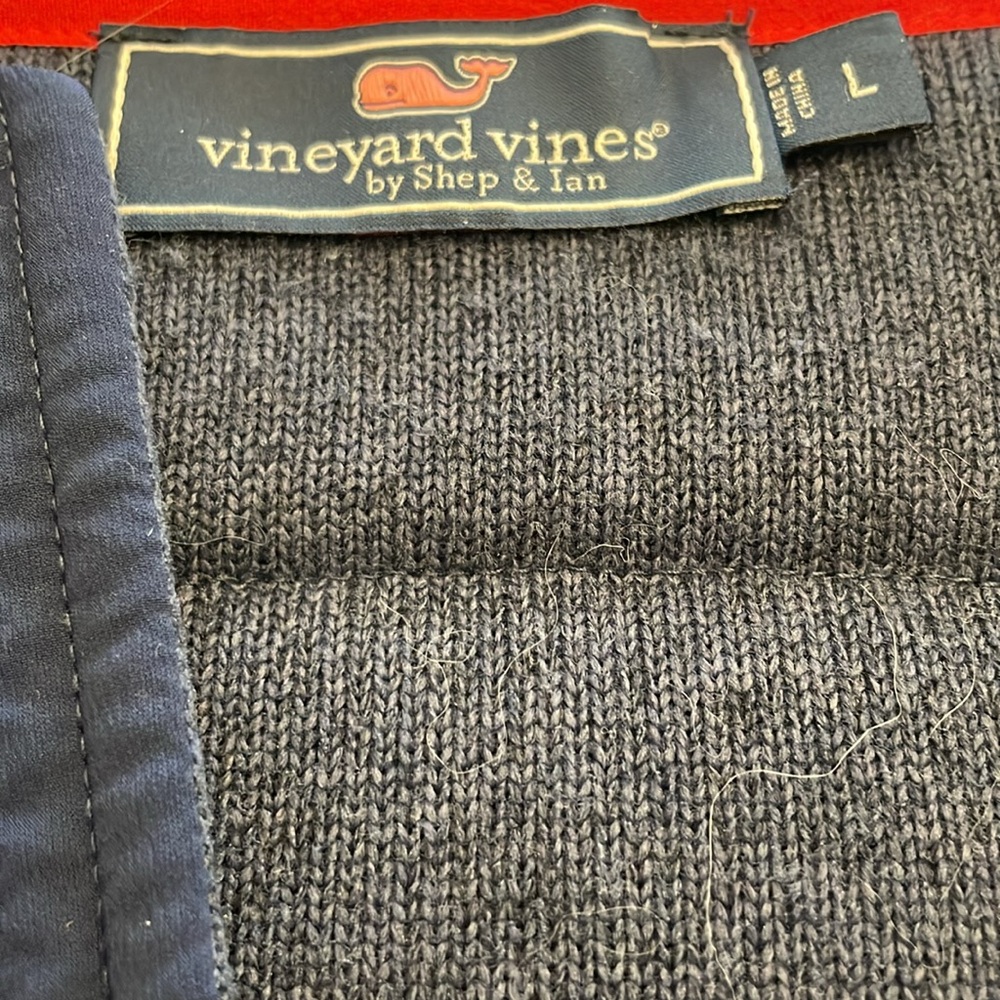 Vineyard Vines pullover jacket in dark navy - Picture 7 of 7